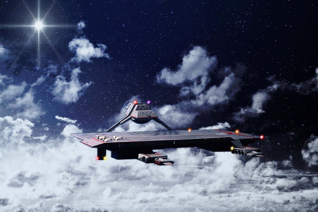 Christmas Star over Cloudbase