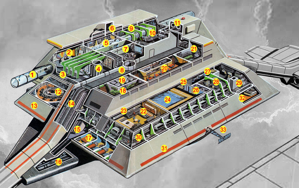 Control Tower Cutaways